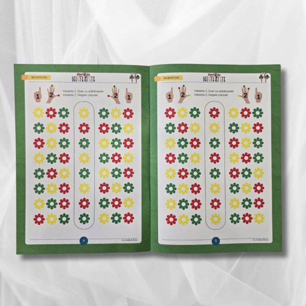 Metoda Degete Istețe – Exerciții pentru antrenarea creierului cu ambele mâini, 4-104 ani, 40 pagini, format A5 - imagine 3