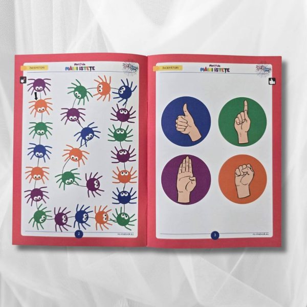 Set „Metoda Zig-Zag 2” + „Metoda Mâini Istete” – exerciții inovatoare pentru antrenarea creierului + 2 markere ștergabile - imagine 7