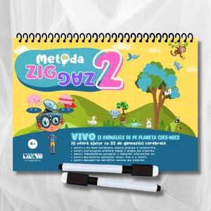 „Metoda Zig-Zag 2” – exerciții inovatoare pentru antrenarea creierului + Markere ștergabile
