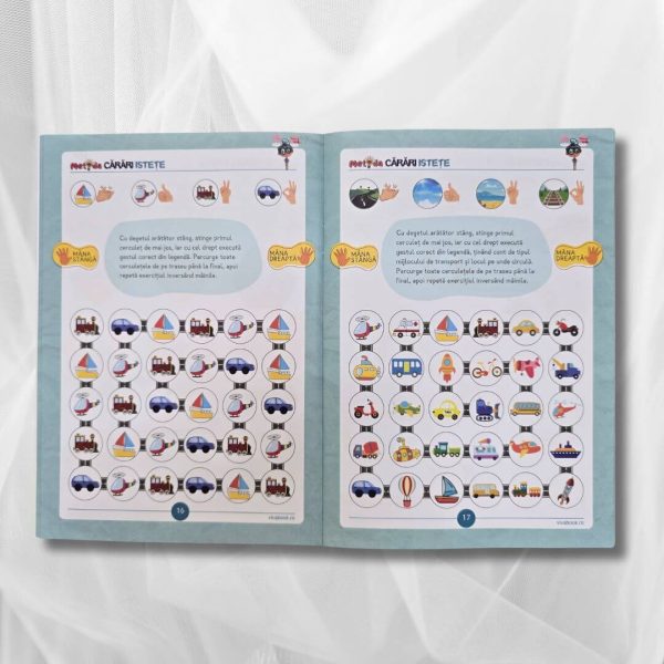 Metoda Cărări Istețe – Exerciții pentru antrenarea creierului cu ambele mâini, 4–104 ani, 48 pagini, format A5 - imagine 4