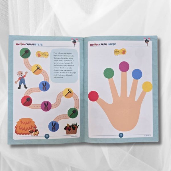 Metoda Cărări Istețe – Exerciții pentru antrenarea creierului cu ambele mâini, 4–104 ani, 48 pagini, format A5 - imagine 8