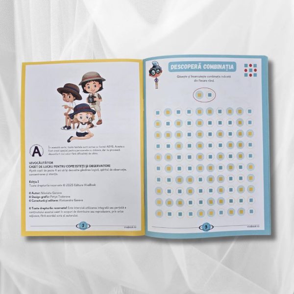 Set „Metoda Zig-Zag” + „VivoCăutător” – Exerciții inovatoare pentru dezvoltarea atenției, concentrării și gândirii logice + 2 markere ștergabile - imagine 13