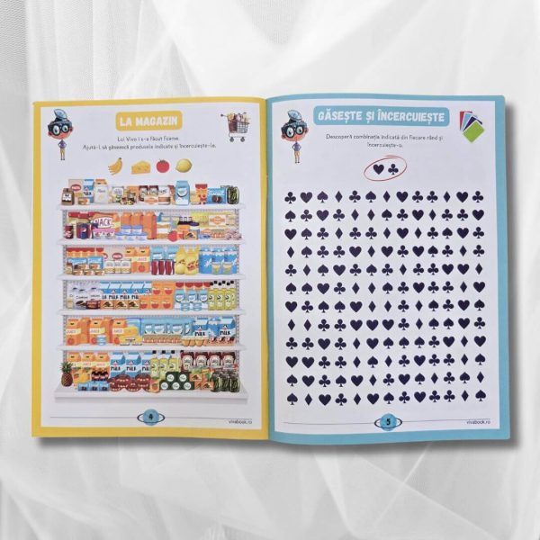 Set „Metoda Zig-Zag” + „VivoCăutător” – Exerciții inovatoare pentru dezvoltarea atenției, concentrării și gândirii logice + 2 markere ștergabile - imagine 12