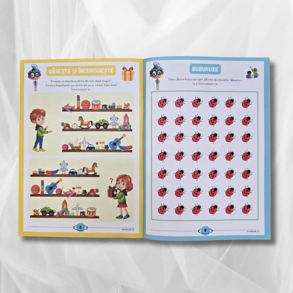 Set „Metoda Zig-Zag” + „VivoCăutător” – Exerciții inovatoare pentru dezvoltarea atenției, concentrării și gândirii logice + 2 markere ștergabile - imagine 7