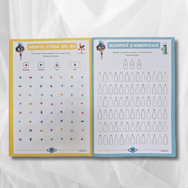 Set „Metoda Zig-Zag” + „VivoCăutător” – Exerciții inovatoare pentru dezvoltarea atenției, concentrării și gândirii logice + 2 markere ștergabile - imagine 5
