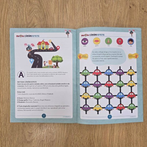Set "Metoda Ici-Colo" + „Metoda Cărări Istețe” – exerciții inovatoare pentru antrenarea creierului + 2 markere ștergabile - imagine 6