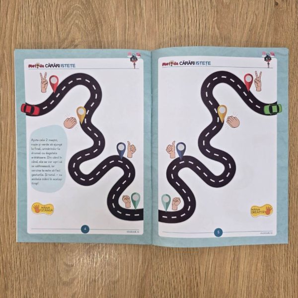 Set "Metoda Ici-Colo" + „Metoda Cărări Istețe” – exerciții inovatoare pentru antrenarea creierului + 2 markere ștergabile - imagine 7