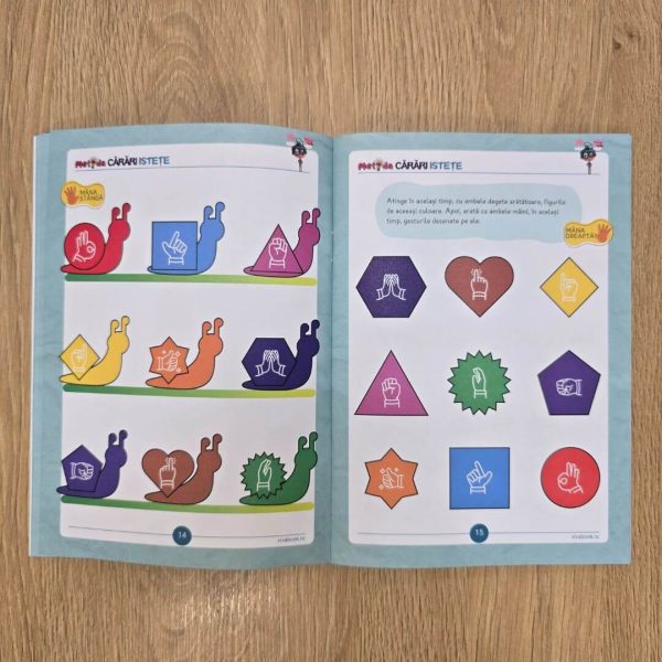 Set "Metoda Ici-Colo" + „Metoda Cărări Istețe” – exerciții inovatoare pentru antrenarea creierului + 2 markere ștergabile - imagine 14