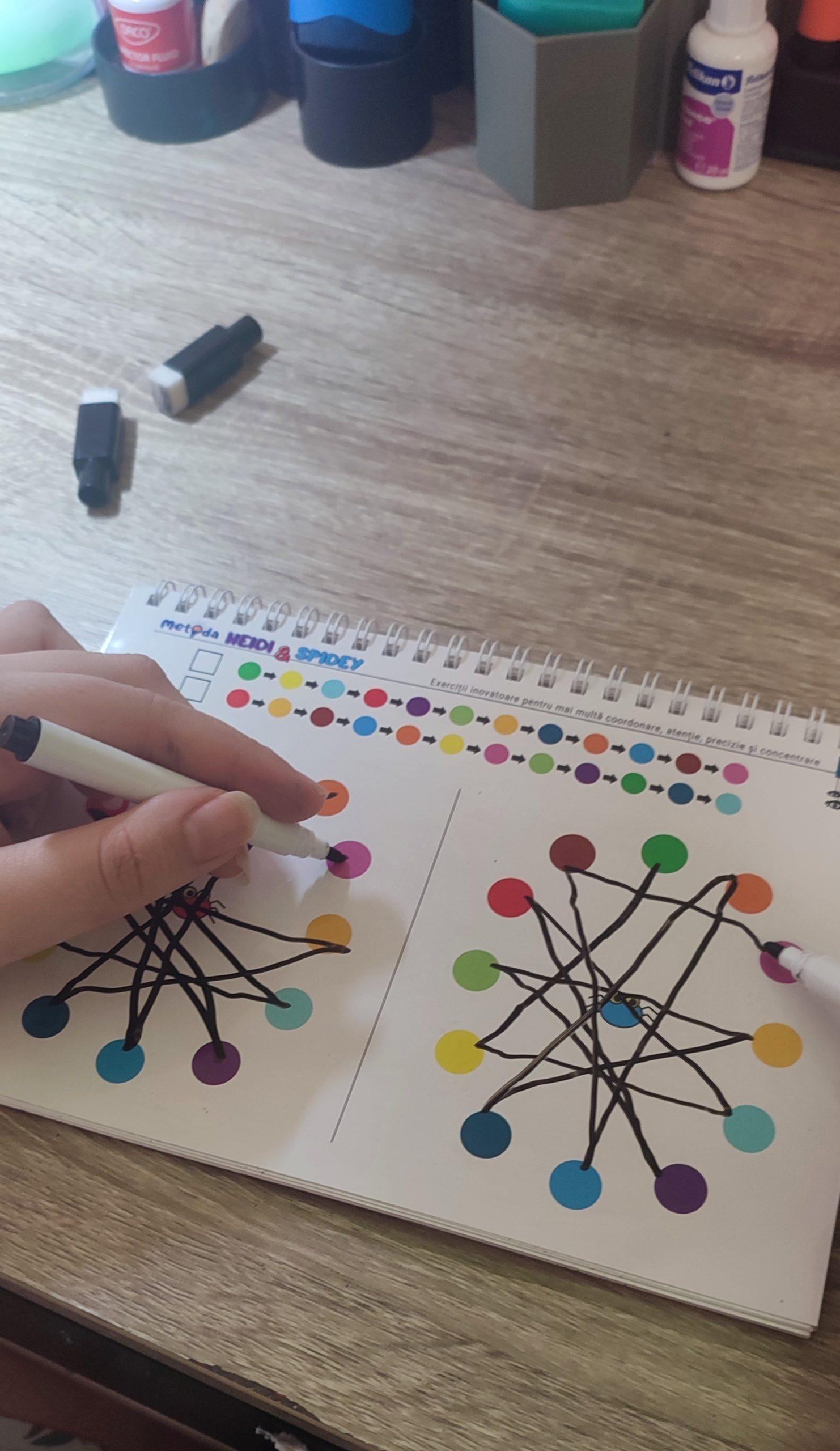 Set „Metoda Heidi & Spidey” + „Metoda Mâini Istețe” – exerciții inovatoare pentru antrenarea creierului + 2 markere ștergabile photo review