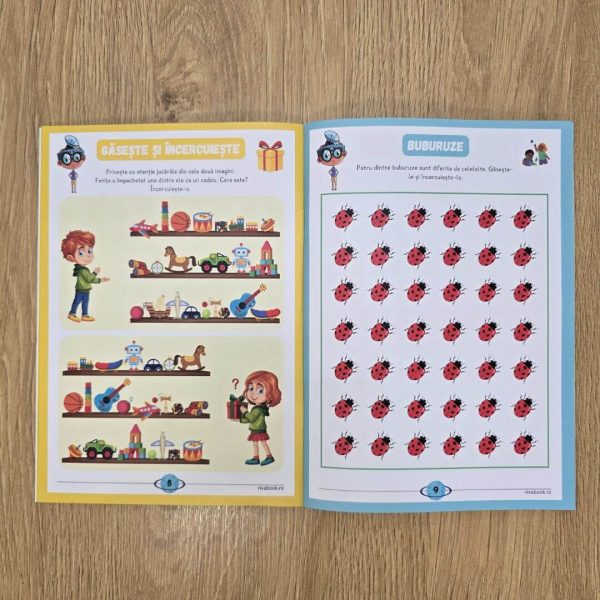 Set „Metoda Zig-Zag 2” + „VivoCăutător” – Exerciții inovatoare pentru dezvoltarea atenției, concentrării și gândirii logice + 2 markere ștergabile - imagine 12
