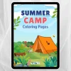 Summer Camp Coloring Book – Tabăra de Vară: Planșe de colorat, creativitate și relaxare, Copii 3+, Format digital PDF pentru imprimare A4